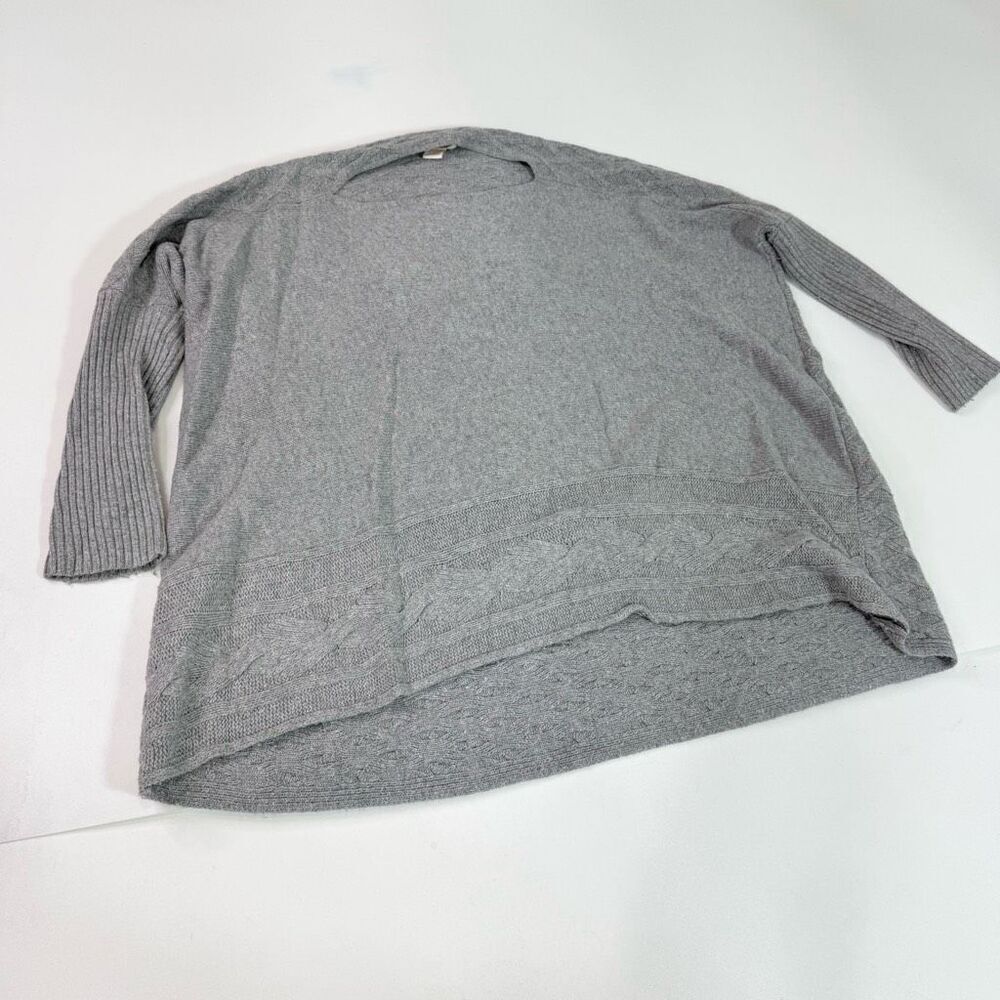 Sundance Sweater Womens Medium Gray Wool Cashmere Blend Knit Pullover